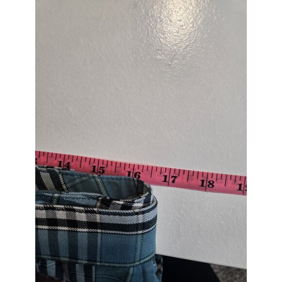 Urban Outfitter's Blue & Black Plaid Cropped Pant, Size 32 Preppy Girly - Picture 8 of 9